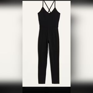 Old Navy Black Strappy Jumpsuit